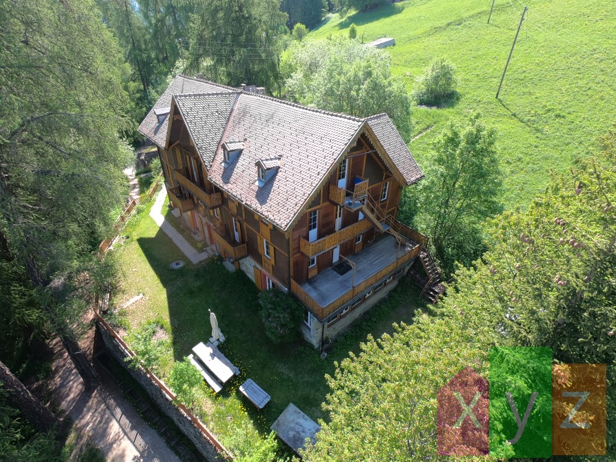 Vue aérienne de la maison - Depuis le Nord-Ouest