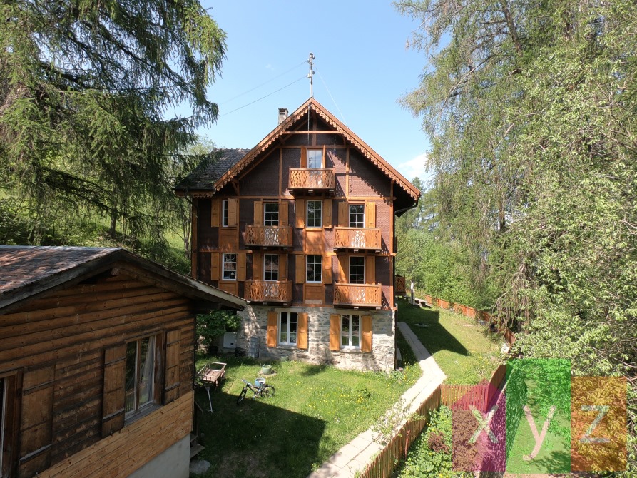 Vue aérienne de la maison - Depuis l'Est